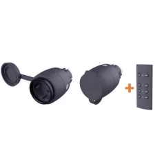   Távirányítós készlet mini 1 távirányító + 2dugalj 30m 2x3680W IP44 4521H