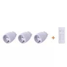 Távirányítós készlet mini 1 távirányító + 3dugalj 30m 3x3680W IP20 4520H