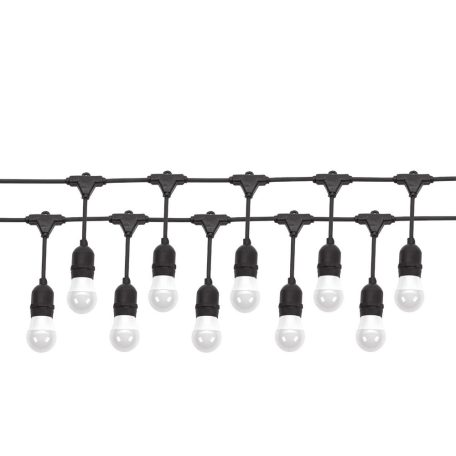 Fényfüzér - foglalatsor 10 x E27, 10m IP44 WOJ14342
