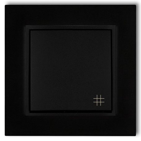 MINI keresztkapcsoló kerettel matt fekete 4132H