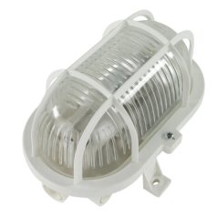   Hajólámpa, ovális, műanyagráccsal 60W, fehér  0590046555