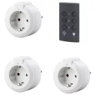Távirányítós készlet, 1 távirányító + 3 dugalj 25m 3x1150W 4515H