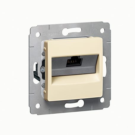Cariva LCS2 1XRJ45 Cat6 UTP aljzat keret nélkül bézs 773741