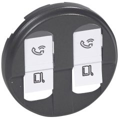 Céliane 2xRJ45 burkolatolat, grafit 067952