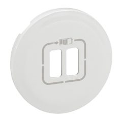 Céliane 2xUSB töltőaljzat burkolatolat, fehér 068256
