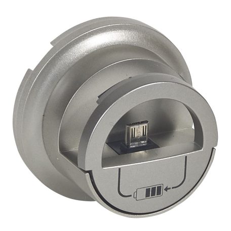 Céliane micro USB dokkolós töltőaljzat burkolatolat, titán 068510