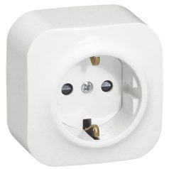   Forix IP20 fk 2P+F földelt csatlakozóaljzat, 16 A , biztonsági zsaluval, fehér 782420
