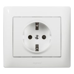   Galea Life 2P+F aljzat biztonsági zsaluval, rugós, fehér 771063