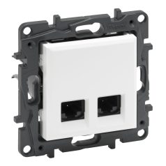Niloé Step 2xRJ45 Cat.6 FTP aljzat, fehér 863162