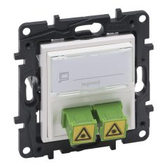 Niloé Step SC/APC optikai aljzat, fehér 863171