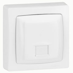   Oteo RJ45 ISDN informatikai csatlakozóaljzat, 8 érintkezős, negyedfordulatos bekötéssel, gyors bekötési technikával, fehér RAL 9010 086033