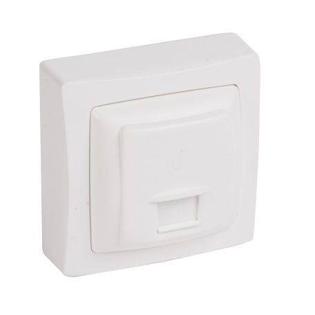 Oteo RJ11 telefon aljzat kerettel, fehér 086043