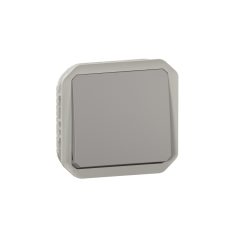 Plexo 55 egypólusú Nyomógomb 10A, szürke 069540L