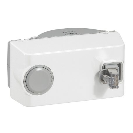 Program Mosaic LCS2 RJ45 aljzat Cat 6 FTP, 4 modul, fehér, visszahúzható 076533