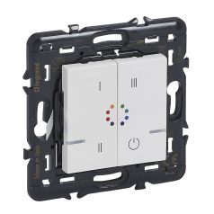   Program Mosaic with Netatmo okos vezeték nélküli multicolor kapcsoló (elemes távvezérlő), falon kívüli, keret nélkül, fehér 077710L