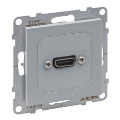   Suno elővezetékelt HDMI 1.4 típusú aljzat, 15 cm kábellel szállítva, alumínium 721349