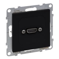   Suno elővezetékelt HDMI 1.4 típusú aljzat, 15 cm kábellel szállítva, fekete 721449
