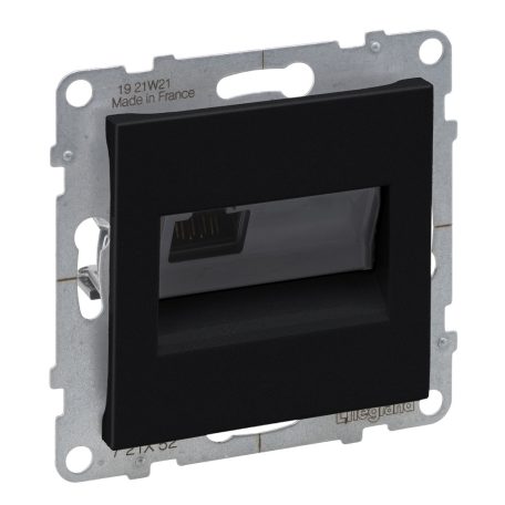 Suno RJ45 Cat.6 UTP aljzat, fekete 721452