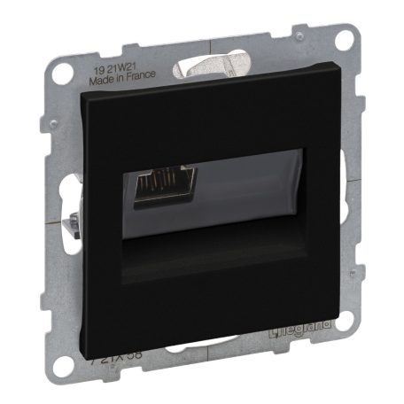 Suno RJ45 Cat.6A STP aljzat, fekete 721458