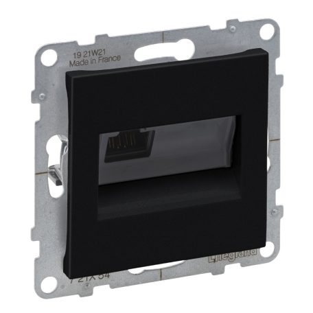 Suno RJ45 Cat.6A UTP aljzat, fekete 721454