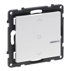   SUNO with Netatmo okos vezeték nélküli redőny/zsaluzia kapcsoló (elemes távvezérlő), falon kívüli, keret nélkül, fehér 722179