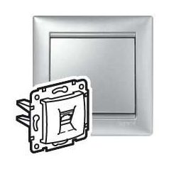 Valena 1xRJ45 ISDN aljzat alumínium 770141