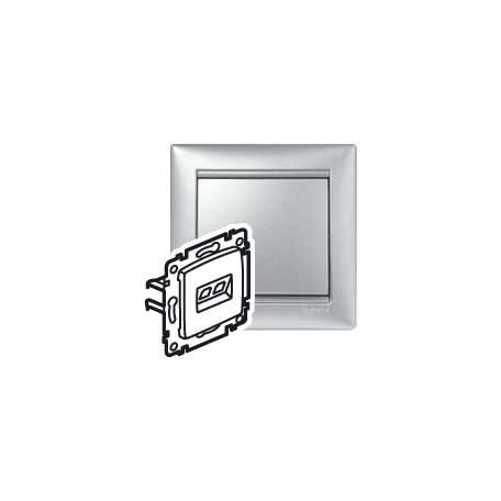 Valena 1xRJ45 LCS2 Cat5e UTP aljzat alumínium 770238