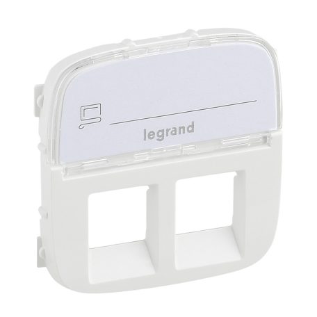 Valena Allure 2xRJ11/RJ45 aljzat burkolatolat címketartóval, Fehér 755485