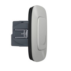   Valena Allure okos egypólusú kapcsoló / fényerőszabályzó (végrehajtó) retrofit, kompenzátor modullal és díszítőkerettel szállítva, alumínium színű, , gatewayhez csatlakoztatható  - Legrand/Netatmo 752784