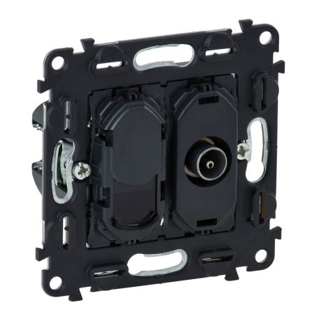 Valena InMatic TV csatlakozóaljzat + RJ45 Cat. 6 UTP aljzat mechanizmus 753055