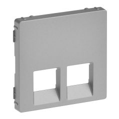   Valena Life 2xRJ45/RJ11 csatlakozóaljzat burkolatolat alumínium 755422