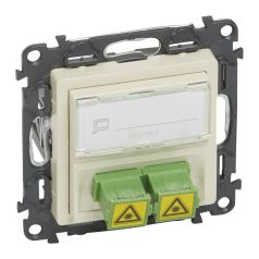   Valena Life SC/APC egymódusú optikai csatlakozóaljzat elefántcsont 753230