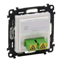   Valena Life SC/APC egymódusú optikai csatlakozóaljzat fehér 753130
