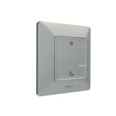   Valena Life with Netatmo okos vezeték nélküli ébredés/elalvás szcenárió kapcsoló (elemes távvezérlő), falon kívüli, 1-es kerettel, alumínium 752389