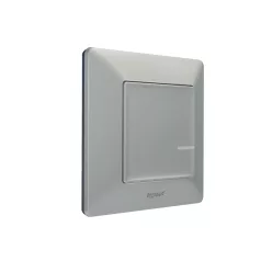   Valena Life with Netatmo okos vezeték nélküli kapcsoló/dimmer (elemes távvezérlő), falon kívüli, 1-es kerettel, alumínium 752385