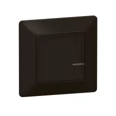   Valena Life with Netatmo okos vezeték nélküli kapcsoló/dimmer (elemes távvezérlő), falon kívüli, 1-es kerettel, fekete 756385