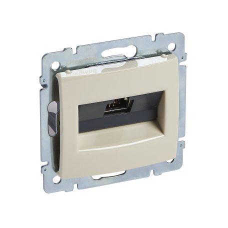 Valena RJ45 informatikai csatlakozóaljzat Cat.6A STP, elefántcsont 774172