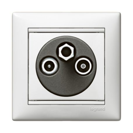 Valena TV-RD-SAT antenna-csatlakozóaljzat végzáró, 1,5dB fehér 774435