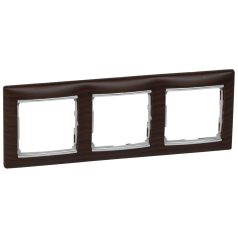 Valena Wenge dekor / Ezüst, 3-as vízszintes keret 770373