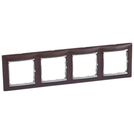 Valena Wenge dekor / Ezüst, 4-es vízszintes keret 770374