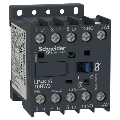 1,5W tekercsteljesítményű mágneskapcsoló 6A, 1 záró, DC, 1,5 W LP4K0610BW3