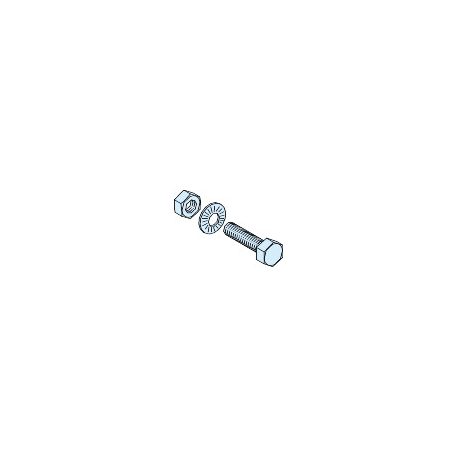 20 db csavar sínekhez, M8x45mm LVS04787