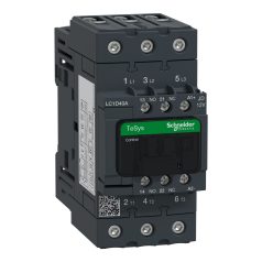   3pólusú Everlink mágneskapcsoló (AC3, 400V 40A), tek. 12V DC LC1D40AJD