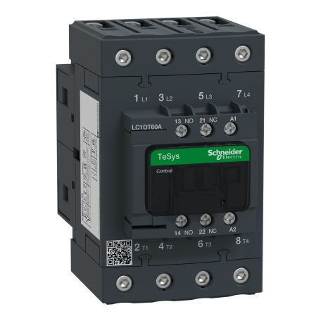 4 pólusú Everlink mágneskapcsoló AC1 415V 60 A, tek. 110V AC 50/60Hz LC1DT60AF7