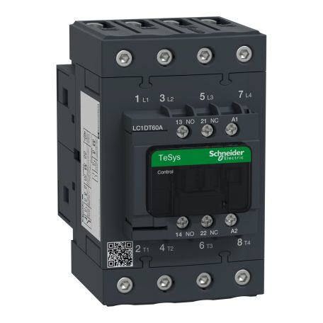 4 pólusú Everlink mágneskapcsoló AC1 415V 60 A, tek. 24V AC 50/60Hz LC1DT60AB7