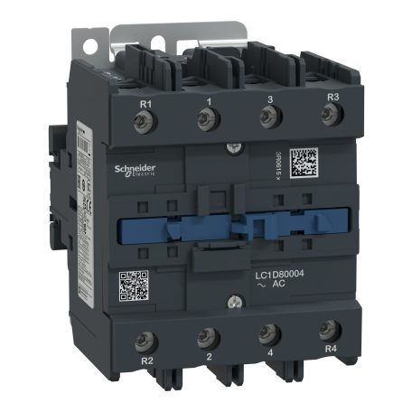 AC mágneskapcsoló, 125A (AC1), csavaros csatlakozású, 4Z pólus LC1D80004P7