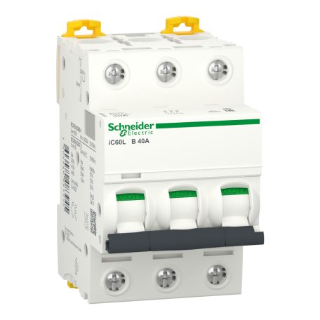 ACTI9 iC60L kismegszakító, 3P, B, 40A, monokonnekt A9F93340