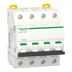 ACTI9 iC60L kismegszakító, 4P, B, 4A, monokonnekt A9F93404
