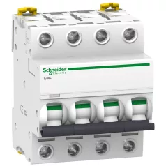   ACTI9 iC60L kismegszakító, 4P, B, 63A, monokonnekt A9F93463
