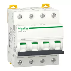 ACTI9 iC60L kismegszakító, 4P, C, 4A, monokonnekt A9F94404